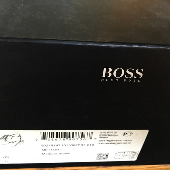 Hugo Boss Brown Leather Derby - US Size 11 main image 4